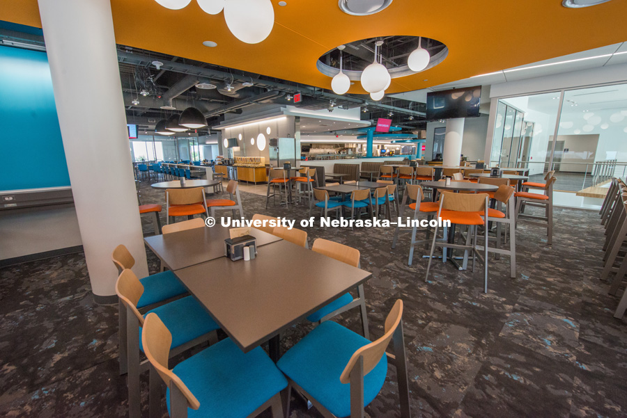 Interior of the Willa S. Cather Dining Complex is a part of Housing Conference Services. June 9, 2017. Photo by Greg Nathan, University Communication Photography.